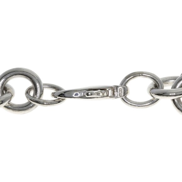 TIFFANY Silver Heart Charm Bracelet